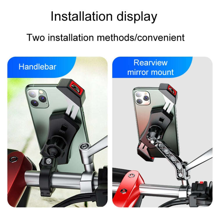 Kewig Bicycle 2 Claws Navigation Bracket Outdoor Cycling Cell Phone Holder With Safety Lock, Mode...