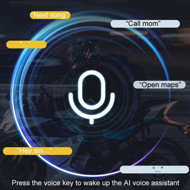 KUQIBAO Motorcycle Helmet Long-Lasting Bluetooth-compatible Headset With Light(Soft Microphone)