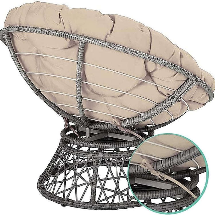 100x100cm Multifunctional Round Thickened Soft Hammock Cradle Cushion(Coffee)