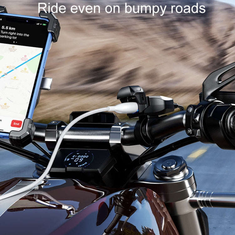 Kewig Motorcycle Phone Charger Outdoor Riding Fast Charging Waterproof USB Charging Stand, Model:...