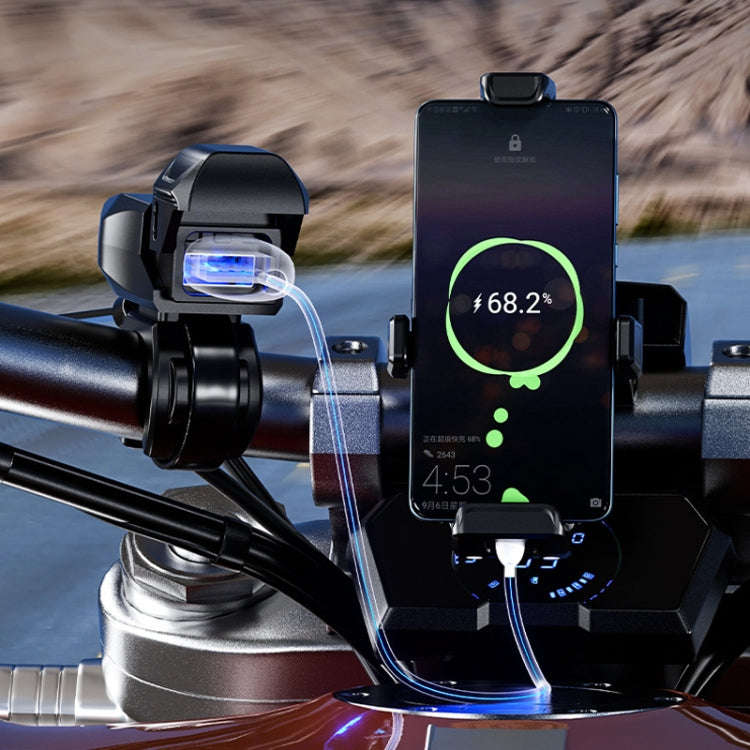 Kewig Motorcycle Phone Charger Outdoor Riding Fast Charging Waterproof USB Charging Stand, Model:...