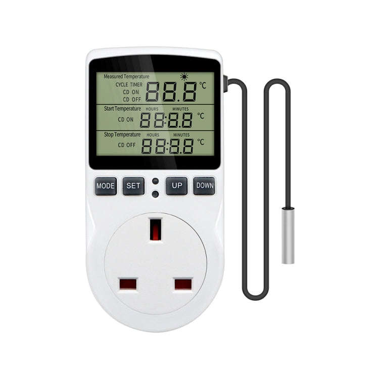 Intelligent Digital Thermostat Countdown Temperature Control Switch Socket Timing Temperature Con...