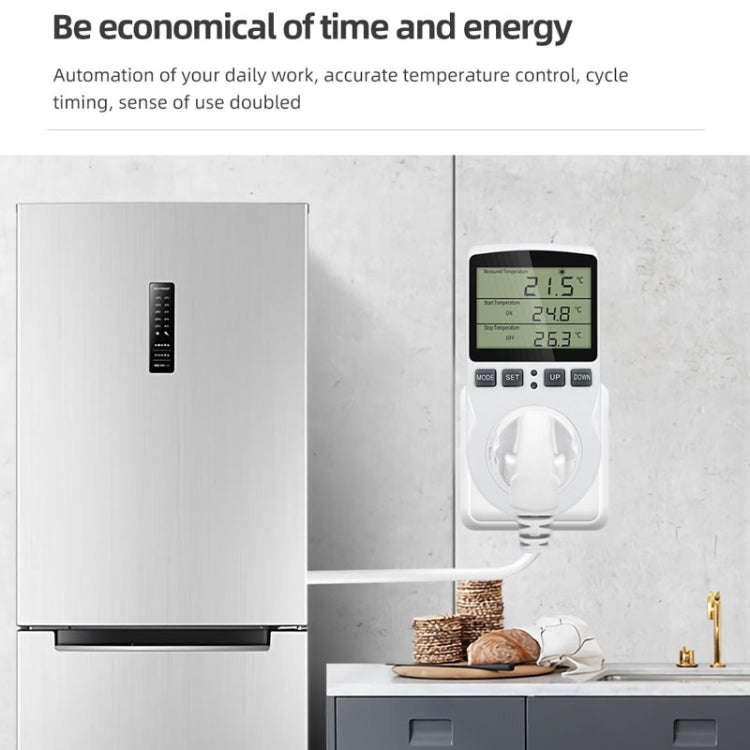 Intelligent Digital Thermostat Countdown Temperature Control Switch Socket Timing Temperature Con...