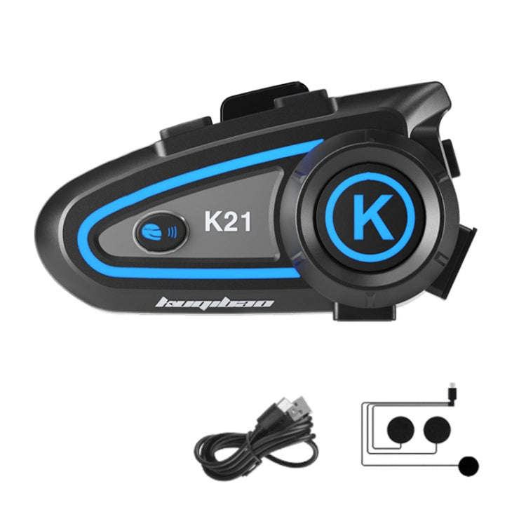 KUQIBAO Motorcycle Helmet Long-lasting Waterproof Bluetooth-compatible Headset with Light(Soft Mi...