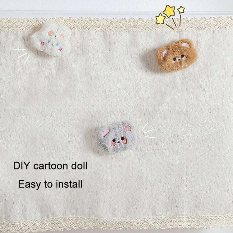 Air Conditioner Windshield Anti-Direct Blow Baby Windshield Curtain Dust Cover, Model: Gray Bear