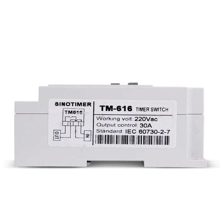 SINOTIMER TM616W-4 12V 30A Weekly Programmable Digital Timer Switch Relay Control