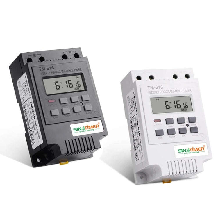 SINOTIMER TM616W-4 12V 30A Weekly Programmable Digital Timer Switch Relay Control