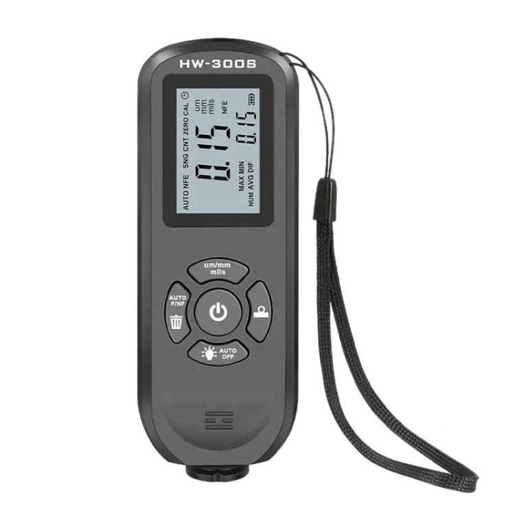 HW-300S High Precision Coating Thickness Gauge Anti-skid Paint Film Gauge(Black Horizontal Screen)