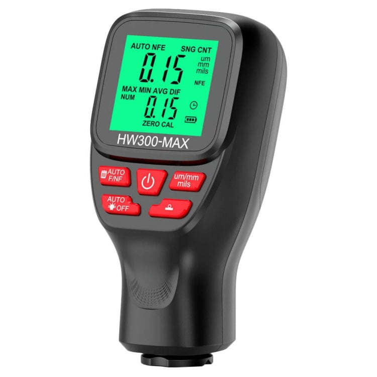 HW300-MAX Coating Thickness Gauge Anti-skid Paint Film Tester(Black)