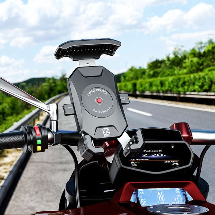 Kewig Motorcycle Heightened Navigation Bracket Outdoor Riding Anti-Theft Cell Phone Holder, Model...