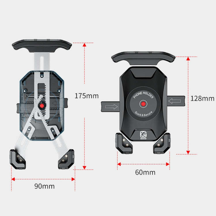 Kewig Motorcycle Heightened Navigation Bracket Outdoor Riding Anti-Theft Cell Phone Holder, Model...