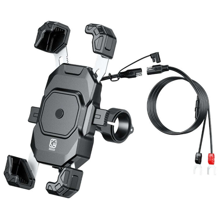 Kewig Motorcycle Navigation Phone Holder Outdoor Riding Charging Bracket, Model: M11-G2-A1