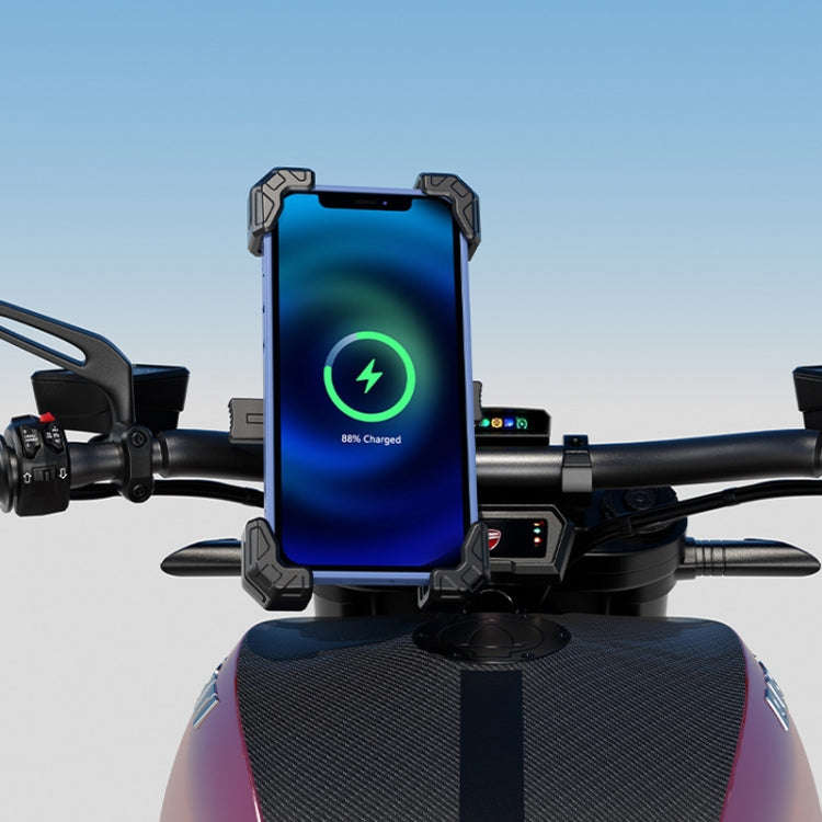 Kewig Motorcycle Navigation Phone Holder Outdoor Riding Charging Bracket, Model: M11-G2-A1