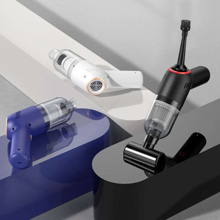 Wireless Charging Car Vacuum Cleaner Mini Handheld High Power Wet and Dry Vacuum Cleaner, Color: ...