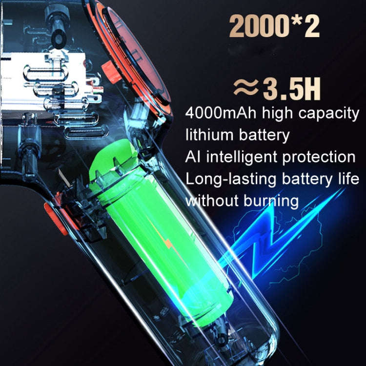 Wireless Charging Car Vacuum Cleaner Mini Handheld High Power Wet and Dry Vacuum Cleaner, Color: ...