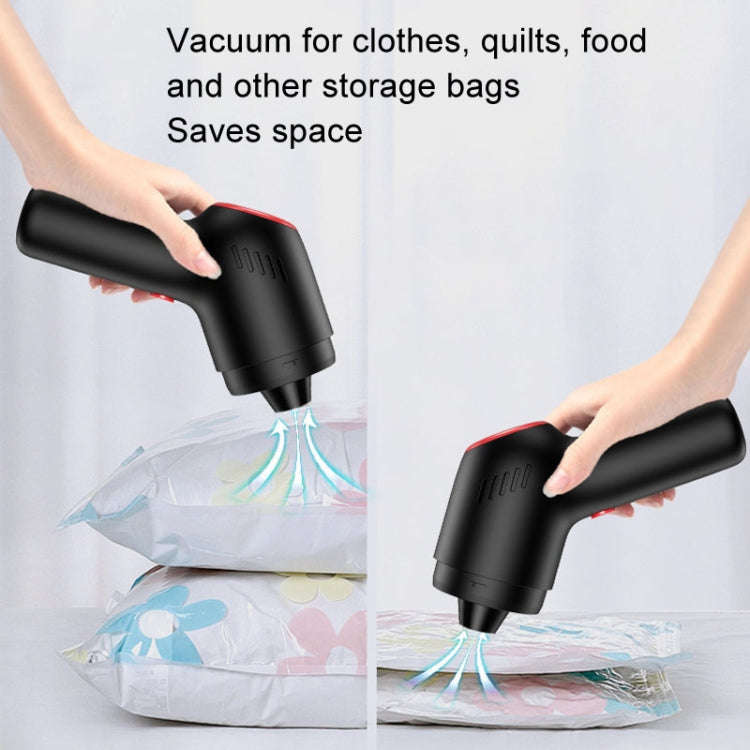 Wireless Charging Car Vacuum Cleaner Mini Handheld High Power Wet and Dry Vacuum Cleaner, Color: ...