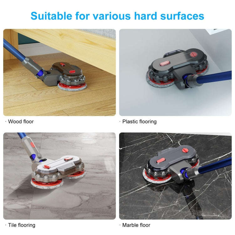 For Dyson V6 / DC62  Vacuum Cleaner Electric Mop Head with Detachable Water Tank and 6 Mop Pads
