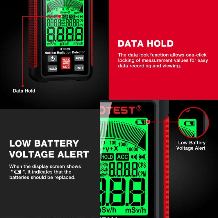 HABOTEST Nuclear Radiation Pollution Radioactive Marble Detector