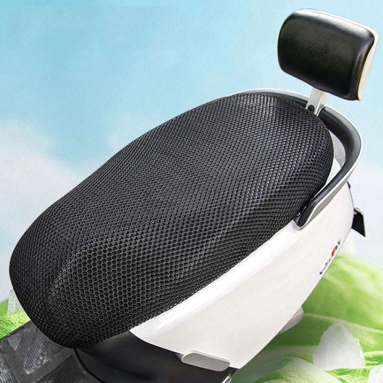 77x55cm Electrical Motorcycle Seat Cover Summer Breathable 3D Mesh Motorcycle Anti-Scald Cushion(...