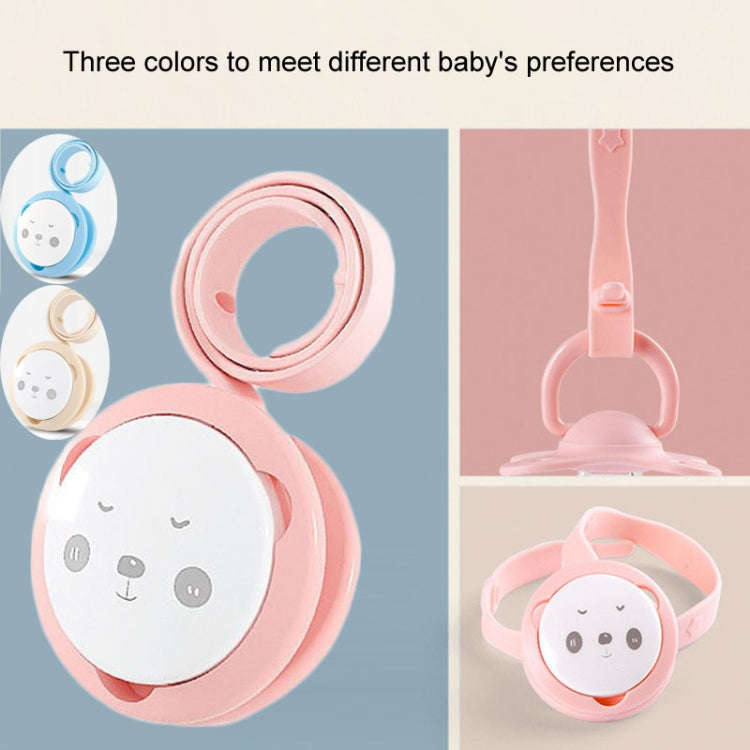 Portable Baby Cartoon Panda Pacifier Chain Soothing Teether Storage Chain(Blue)