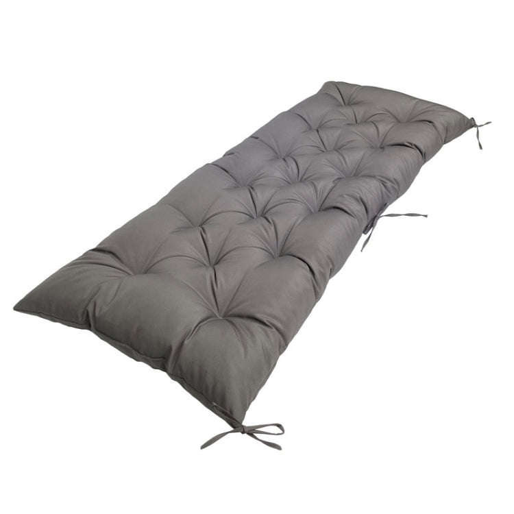 150x50x8cm Outdoor Bench Waterproof Sunscreen Thickened Soft Cushion(Dark Gray)