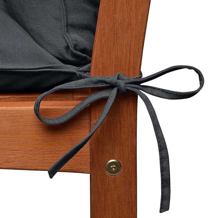 120x50x8cm Outdoor Bench Waterproof Sunscreen Thickened Soft Cushion(Navy Blue)