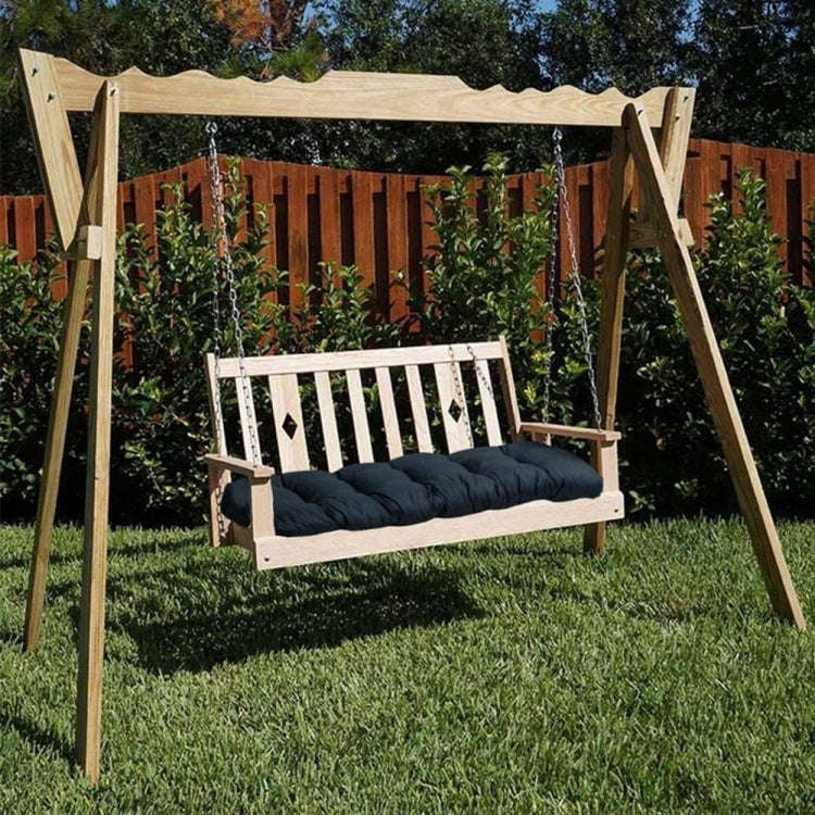 150x50x8cm Outdoor Bench Waterproof Sunscreen Thickened Soft Cushion(Navy Blue)