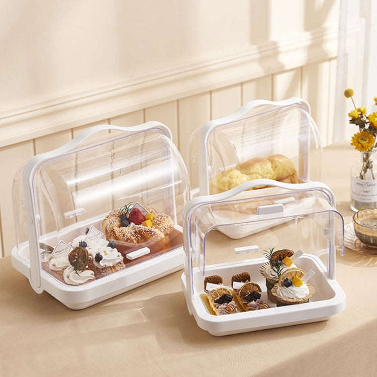 Portable Multi-function Transparent Storage Box Bread Box Bottle Organizer With Dustproof Lid, Sp...