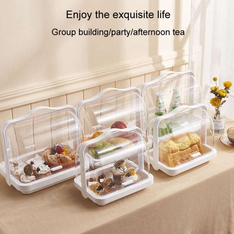 Portable Multi-function Transparent Storage Box Bread Box Bottle Organizer With Dustproof Lid, Sp...