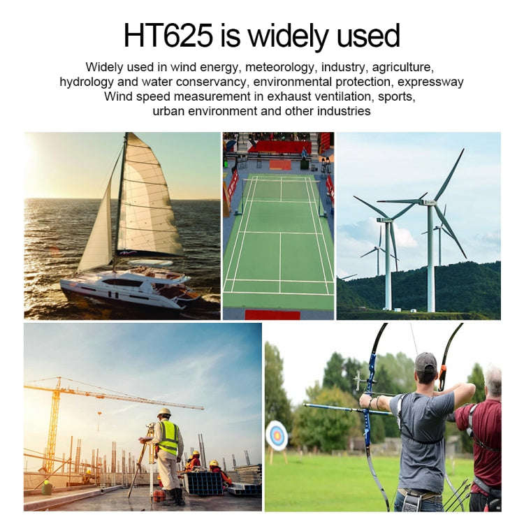HABOTEST Handheld High-Precision Digital Anemometer With USB(HT625B)