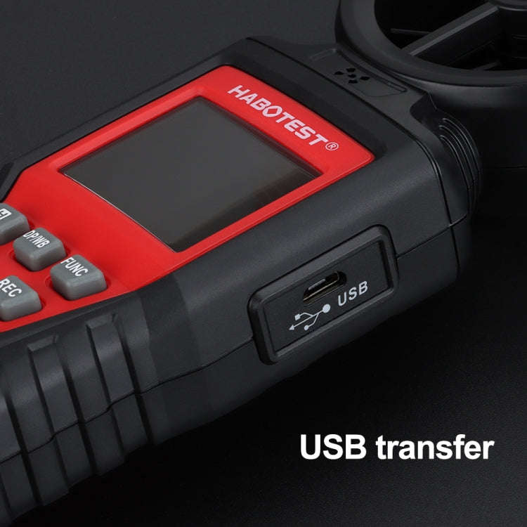 HABOTEST Handheld High-Precision Digital Anemometer With USB(HT625B)