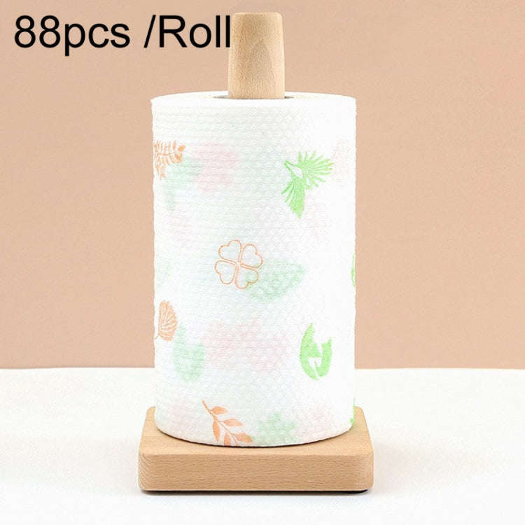88pcs /Roll Thickened Disposable Dishwashing Cloth Rag Wet And Dry Oil-absorbing Kitchen Paper