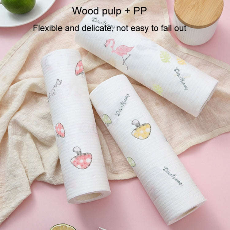 40pcs /Roll Thickened Disposable Dishwashing Cloth Rag Wet And Dry Oil-absorbing Kitchen Paper