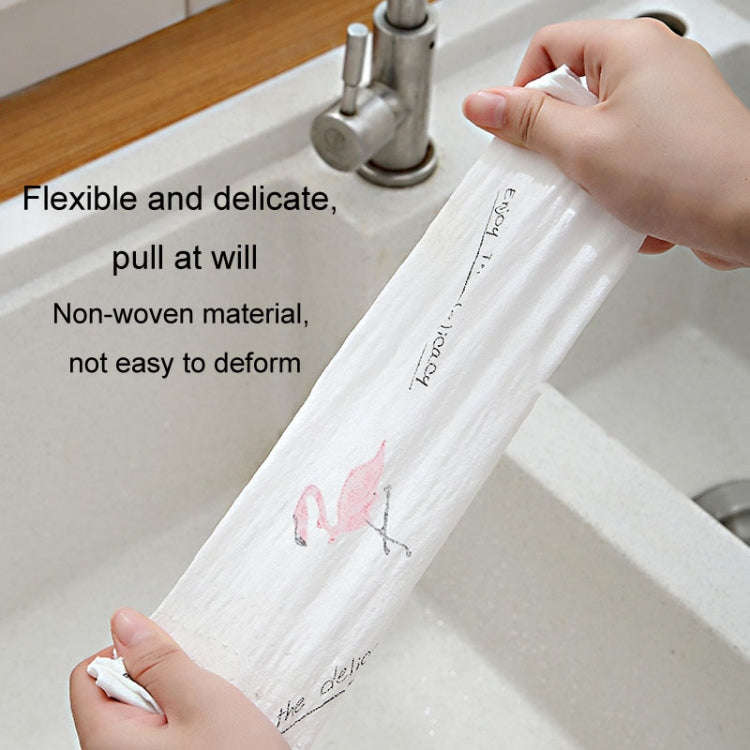 40pcs /Roll Thickened Disposable Dishwashing Cloth Rag Wet And Dry Oil-absorbing Kitchen Paper