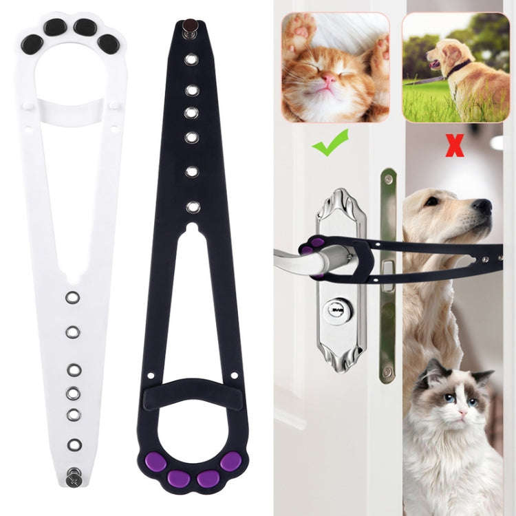 31 x 7cm Pet Entry And Exit Fence Cats And Dogs No-Punch Fixed Bracket Latch(White)