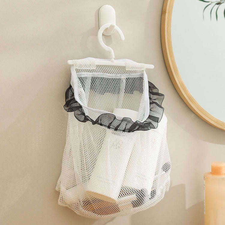 Wall Hanging Storage Bag Drying Underwear Mesh Pocket Cosmetic Storage Hanging Bag, Model: With Lace