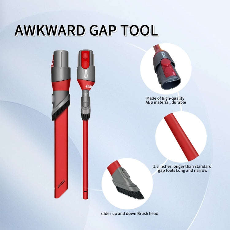 For Dyson V7 V8 V10 V11 V12 V15 Vacuum Cleaner Ultra-narrow Crevice Brush Tool