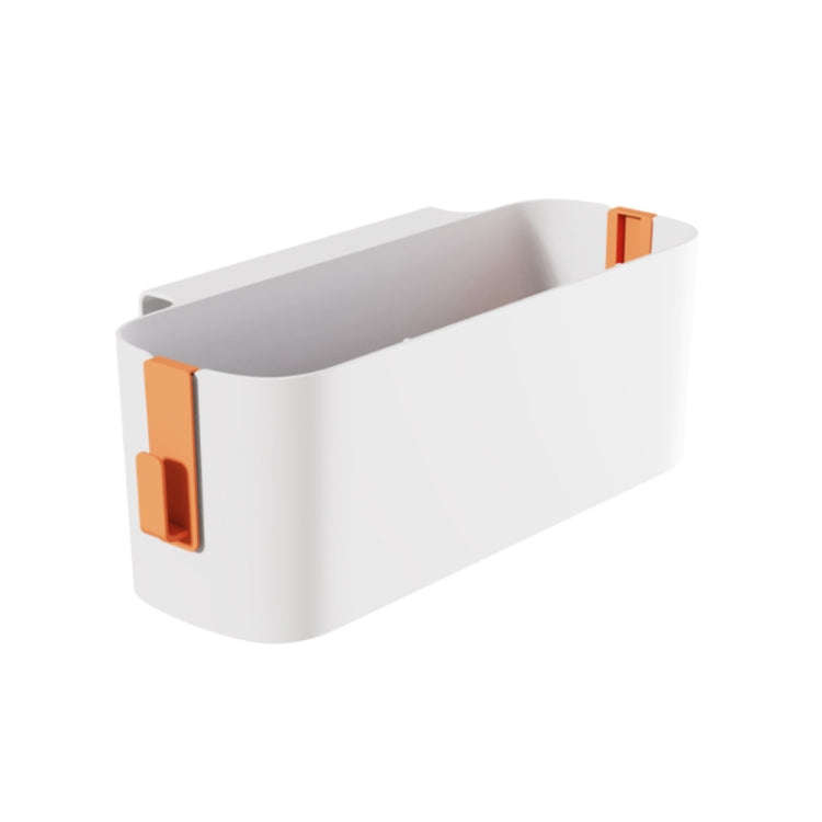 Dormitory Storage Hanging Basket Bedside Hanging Shelf Desktop Storage Box(Orange)