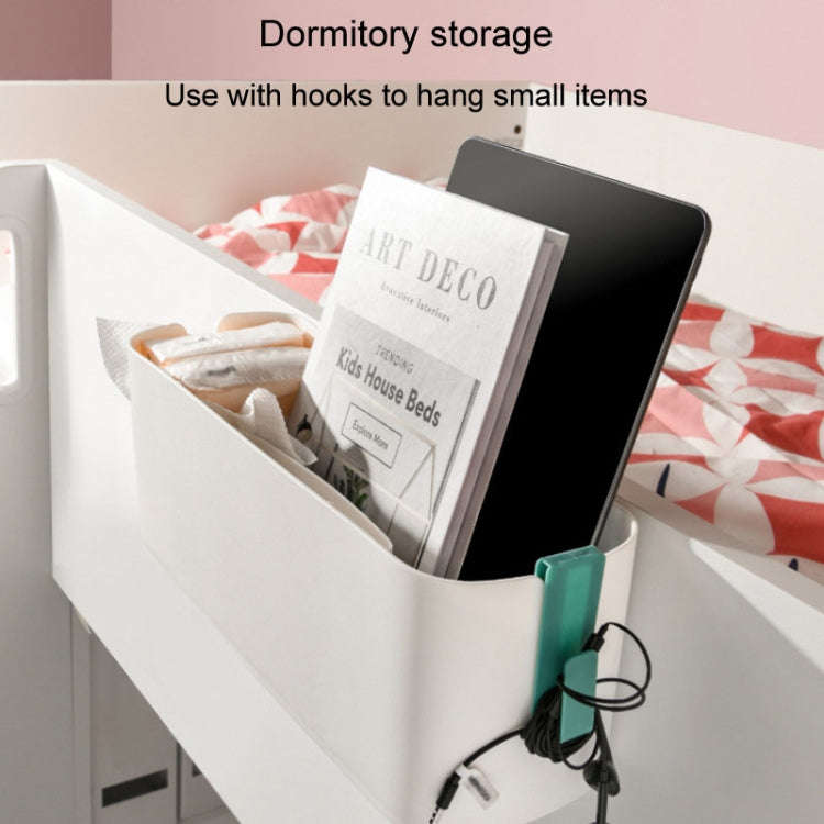 Dormitory Storage Hanging Basket Bedside Hanging Shelf Desktop Storage Box(Green)