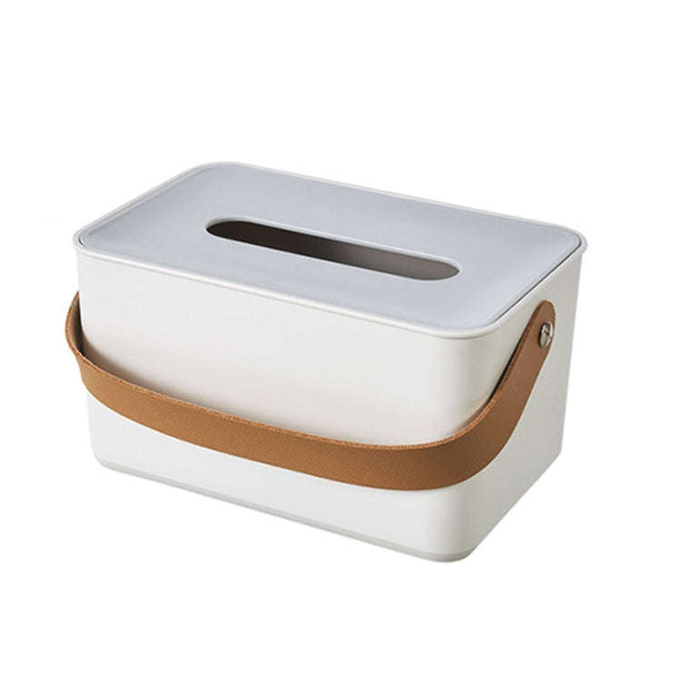Portable Home Tissue Box Coffee Table Restaurant Desktop Napkin Storage Box, Style: Square