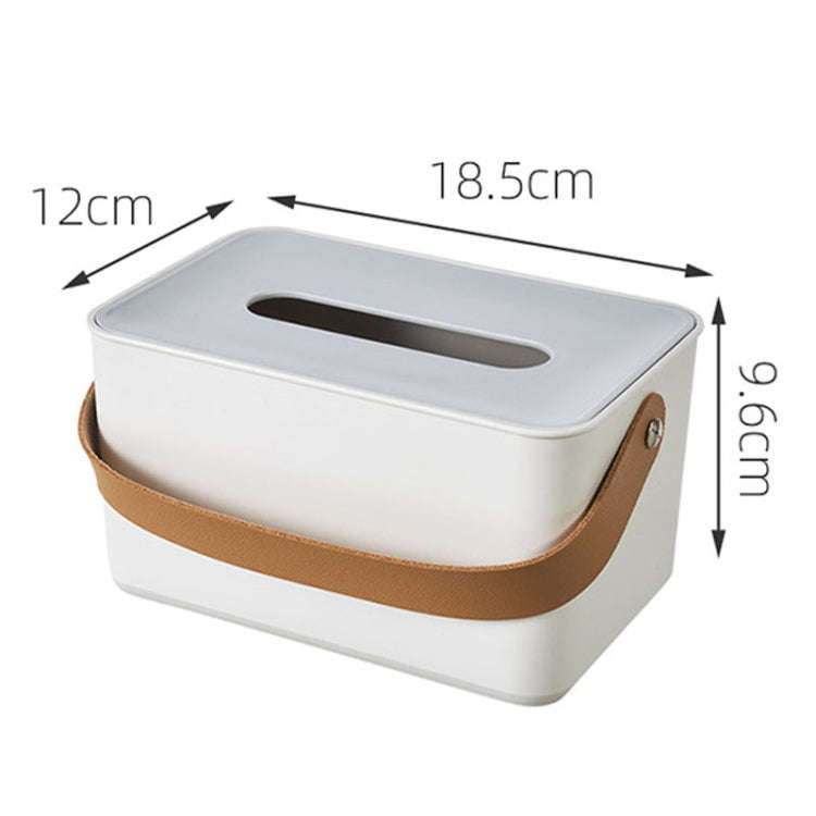Portable Home Tissue Box Coffee Table Restaurant Desktop Napkin Storage Box, Style: Square