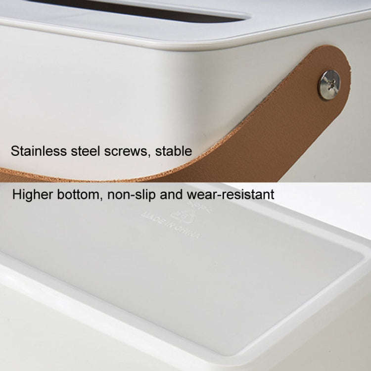 Portable Home Tissue Box Coffee Table Restaurant Desktop Napkin Storage Box, Style: Round