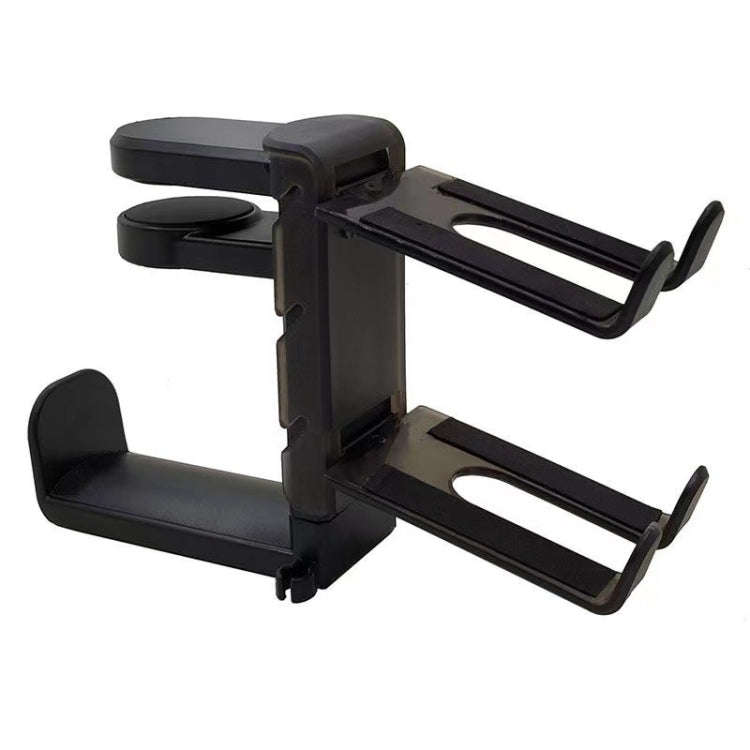 360 Degree Rotation Headset Bracket With Game Handle Organizer(White)