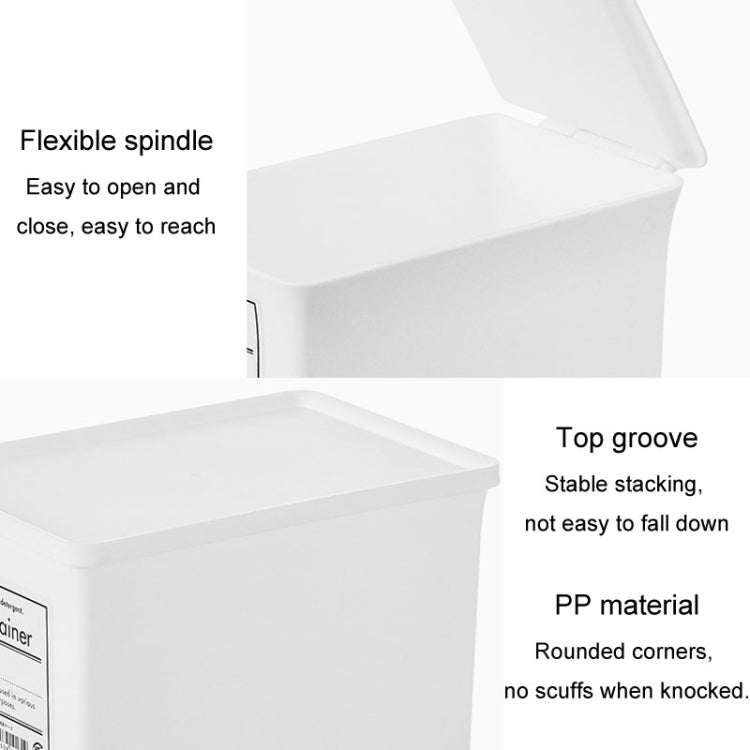 Household Laundry Detergent Storage Box Small Things Storage Organizer With Dust Cover, Specifica...