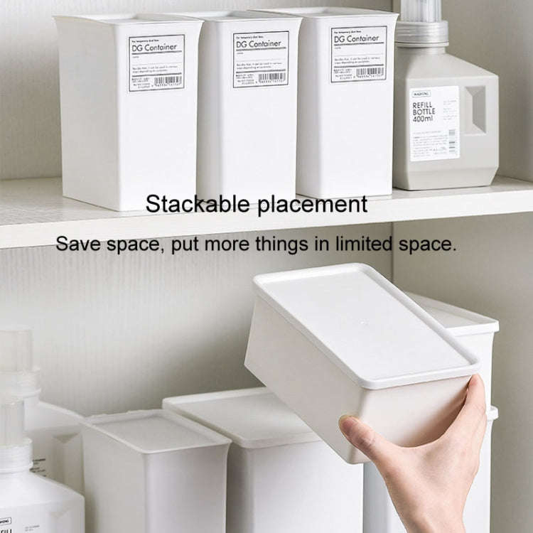 Household Laundry Detergent Storage Box Small Things Storage Organizer With Dust Cover, Specifica...