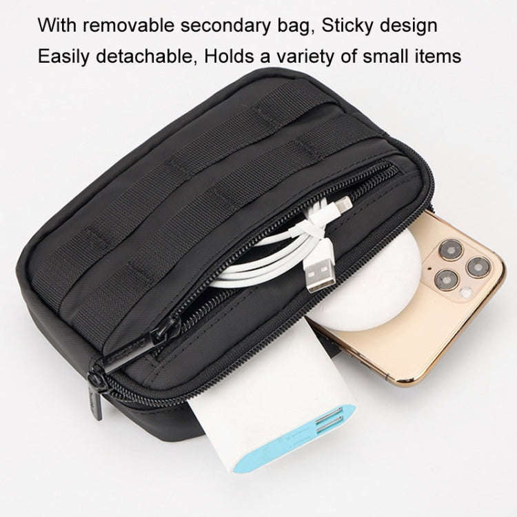Cwatcun D115 Shoulder Crossbody Waterproof Leather Film DSLR Camera Bag, Color: Black Small