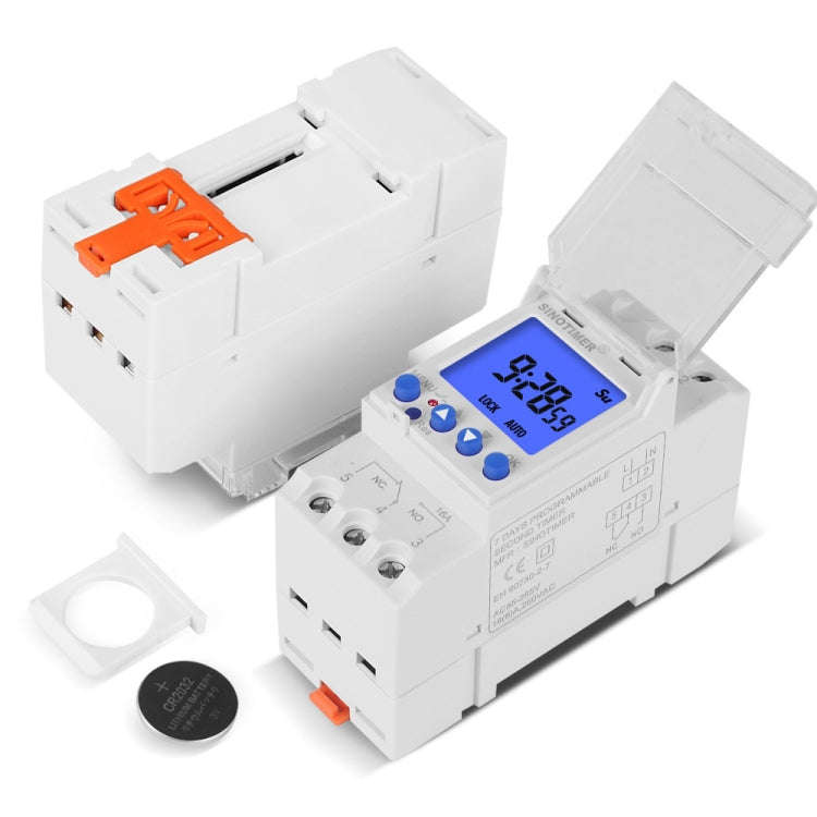 SINOTIMER TM928SAKL 85-265V 16A  1 Second to 168 Hours Programmable Electronic Time Switch
