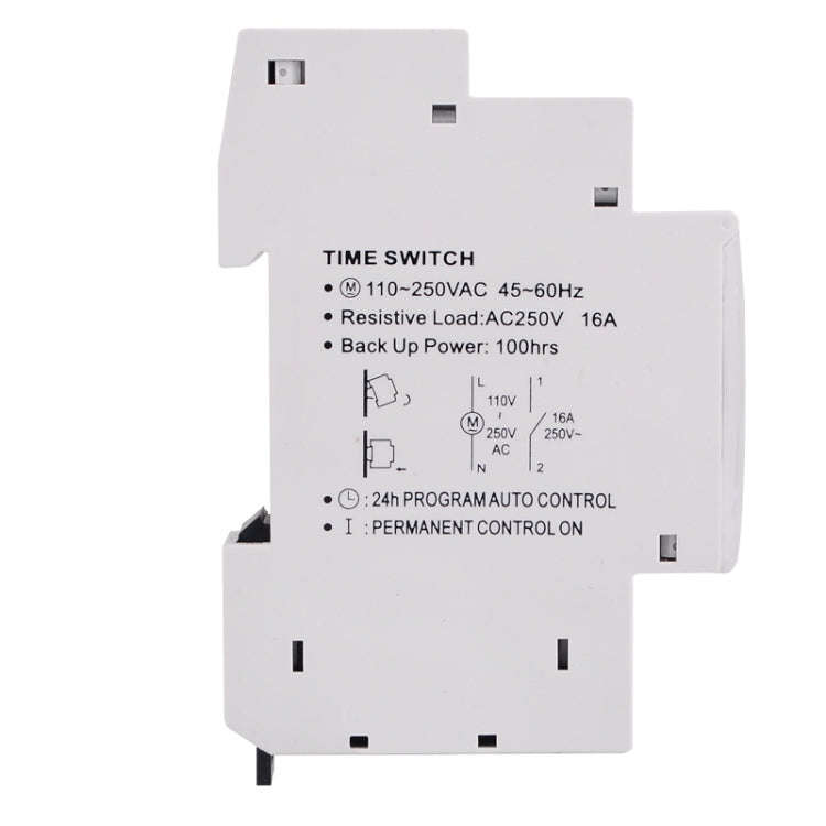 SINOTIMER  TM610C 110-250V 16A Quartz Mechanical Timer 24 Hours Programmable Din Rail Relay