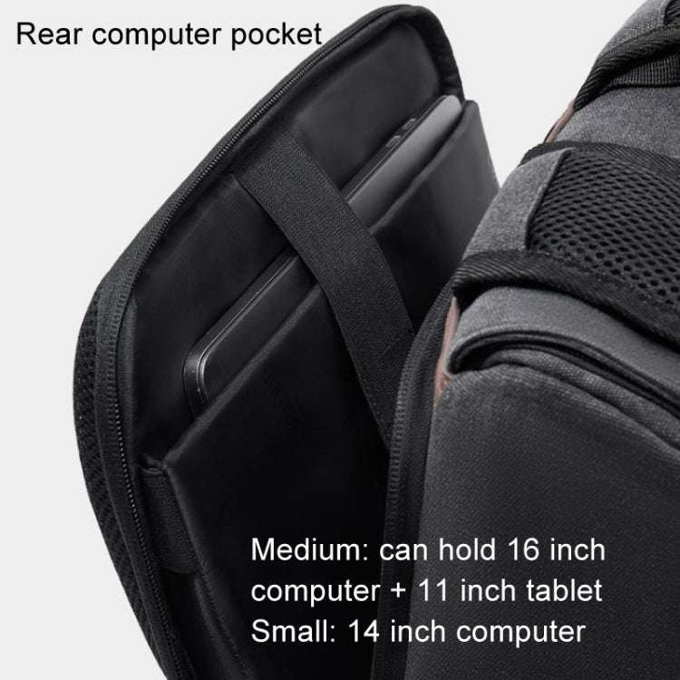 Cwatcun D128 Vintage Shoulder Backpack Split Compartment Large Capacity Splashproof Photography B...
