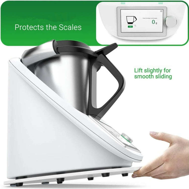 For Thermomix TM5 TM6  Blender Acrylic Sliding Pad Non-slip Mat(White)